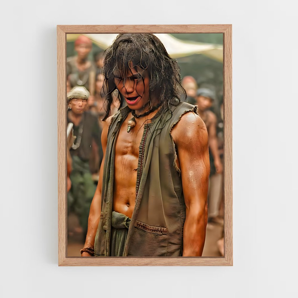 Poster L'Homme aux Cheveux Mouillés – affiche Kung Fu (vue 4)